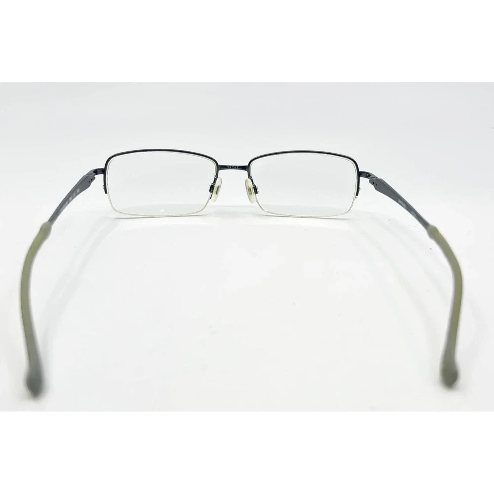 Shaq Eyeglass Frames Mens Black Half Rim Rectangle Zyloware 103M 54-17-150